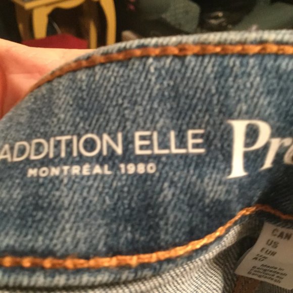 NWT medium wash, raw hem plus size jeans - Picture 4 of 7